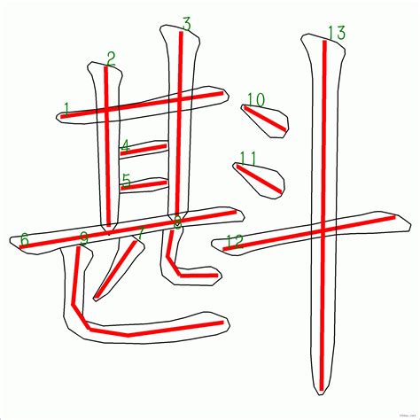 13 劃的字|筆畫13